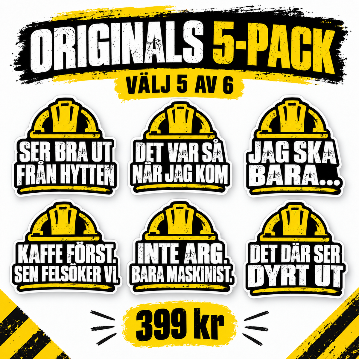 Rastboden Originals 5-pack – välj 5 av 6 motiv