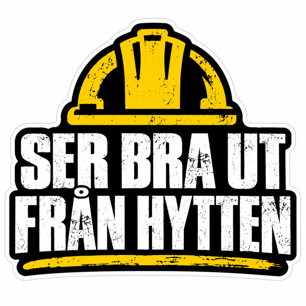 Rastboden-dekal – Ser bra ut från hytten